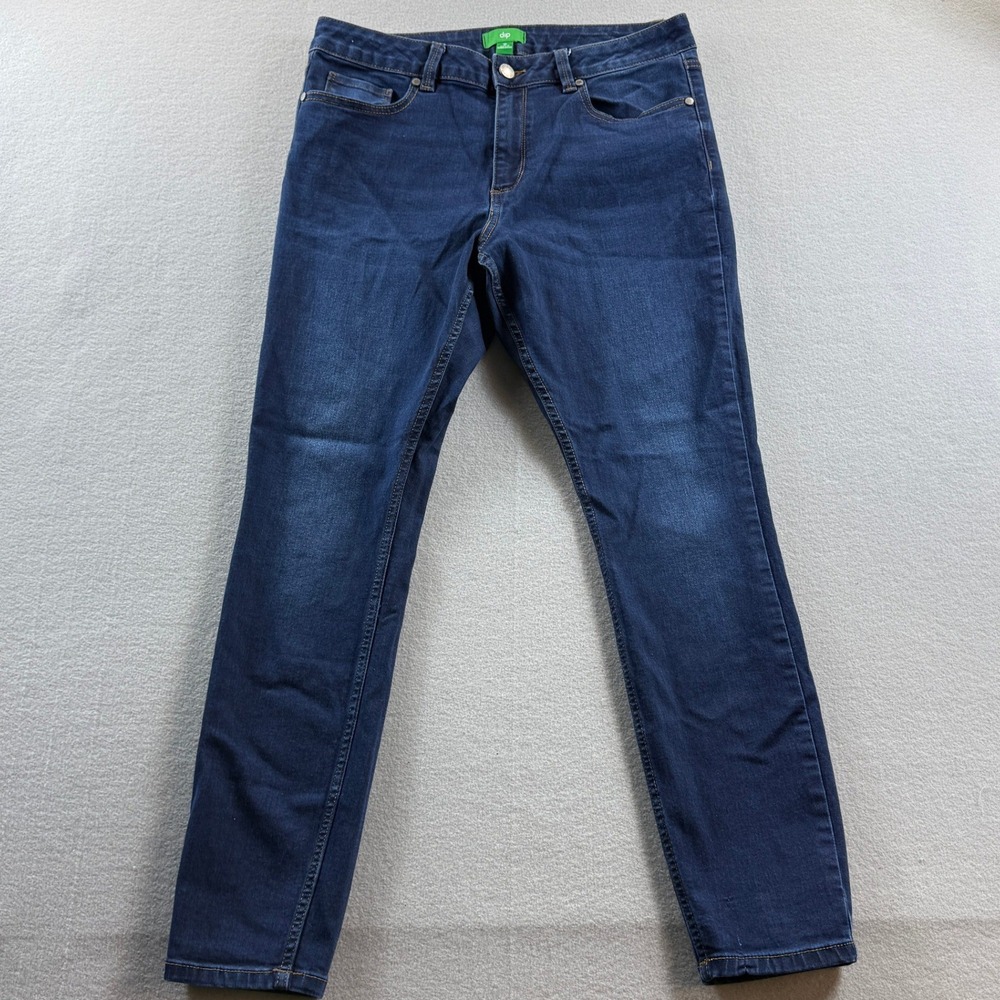 Dip Skinny Jeans Women 12 Blue Stretch Denim 31x28